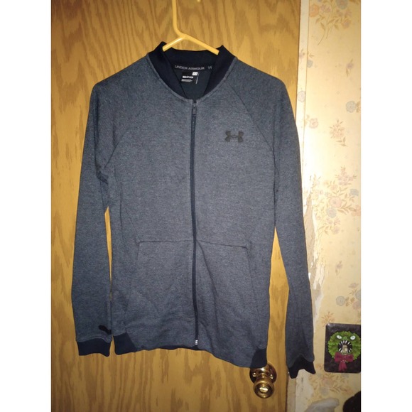 Under Armour Black Long Sleeve Fitted Full Zip Jacket - Picture 1 of 8